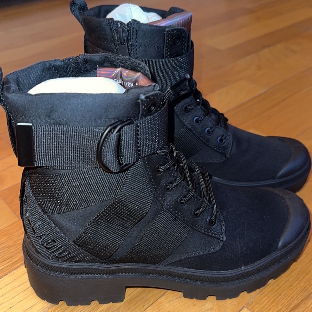 Palladium boots.